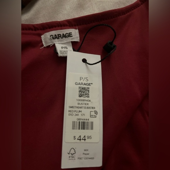 Garage sweetheart bustier top - Picture 3 of 3